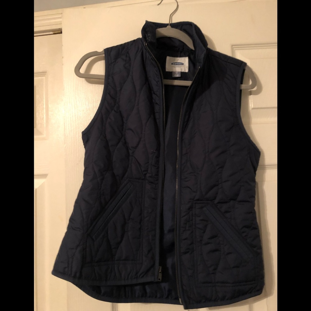 Navy blue vest